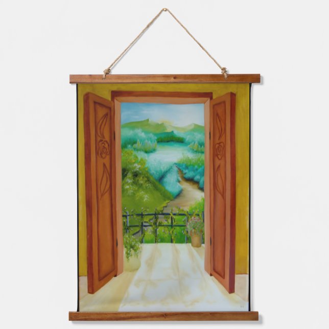 Tapiz Con Marco De Madera Balcony (Anverso)