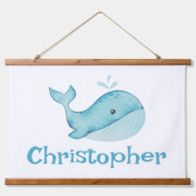 Ballena azul acuática personalizada