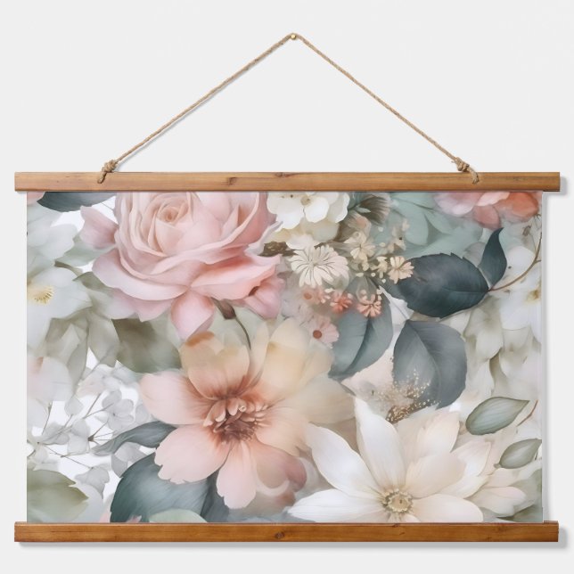 Tapiz Con Marco De Madera Ballet Bridal Botánico de Rubefacción (Anverso )