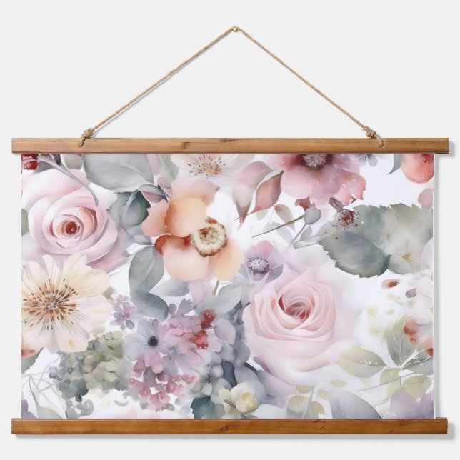 Tapiz Con Marco De Madera Ballet Bridal Botánico de Rubefacción (Anverso )