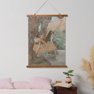 Tapiz Con Marco De Madera Ballet Edgar Degas Bailarines Antiguo Muro de Arte