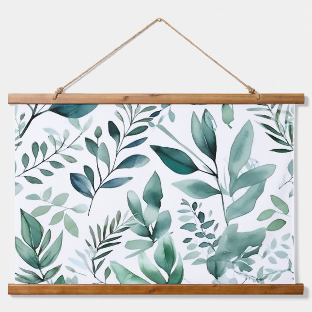 Tapiz Con Marco De Madera Ballet Evergreen encantado Botánico (Anverso )