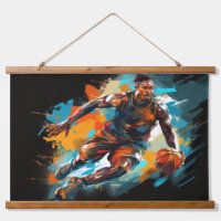Baloncesto Acción pintura deportiva Resumen arte