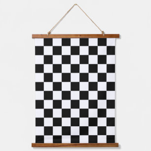 Tapiz Con Marco De Madera Bandera de cuadros