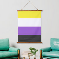 Bandera de orgullo no binario de SlipperyJoe's ama