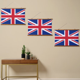 Tapiz Con Marco De Madera Bandera del Reino Unido