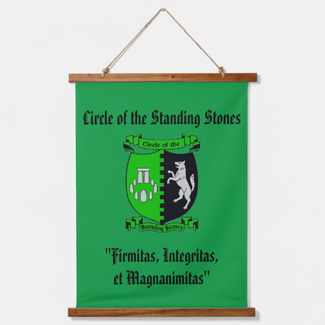 Tapiz Con Marco De Madera Banner de Stones Lodge (Anverso)
