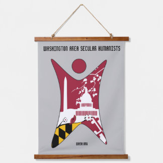 Tapiz Con Marco De Madera Banner de WASH