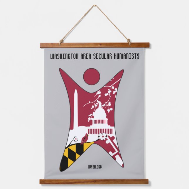 Tapiz Con Marco De Madera Banner de WASH (Anverso)