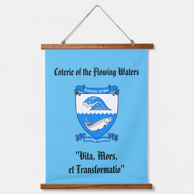 Tapiz Con Marco De Madera Banner de Waters Lodge (Anverso)