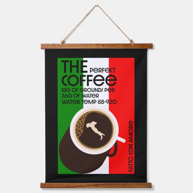 Tapiz Con Marco De Madera Baristas de Italia (Anverso)