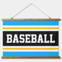 BASEBALL Azure Blue Black Yellow White Stristris