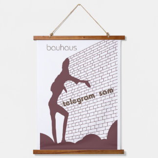 Tapiz Con Marco De Madera Bauhaus Telegram Sam Poster Art
