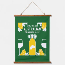 Tapiz Con Marco De Madera Bebedor de vino Sauvignon Blanc