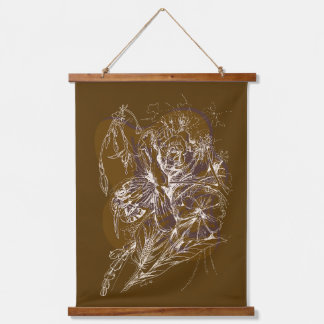 Tapiz Con Marco De Madera Bee & Blooms