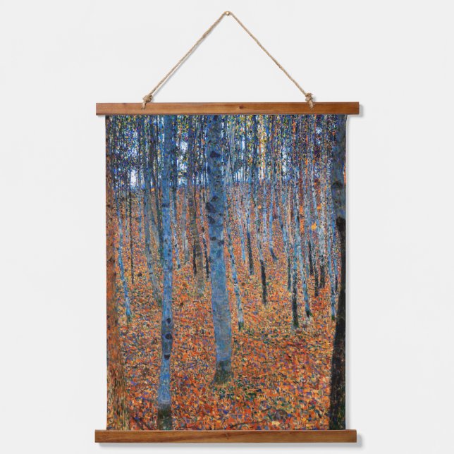 Tapiz Con Marco De Madera Beech Grove, Gustav Klimt (Anverso)