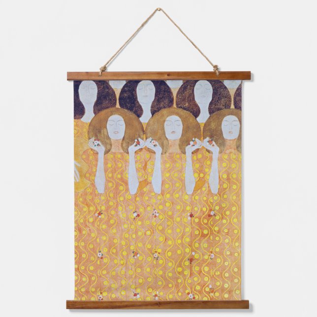 Tapiz Con Marco De Madera Beethoven Frieze (detalle), Gustav Klimt (Anverso)