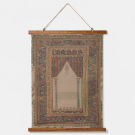 Tapiz Con Marco De Madera Beige Brown, una alfombra turca