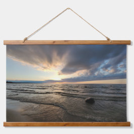 Tapiz Con Marco De Madera Belleza del atardecer