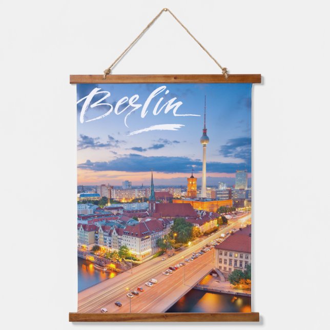 Tapiz Con Marco De Madera Berlín, Alemania (Anverso)