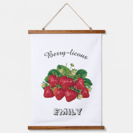 Tapiz Con Marco De Madera Berry-licous