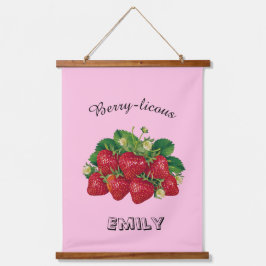 Tapiz Con Marco De Madera Berry-licous