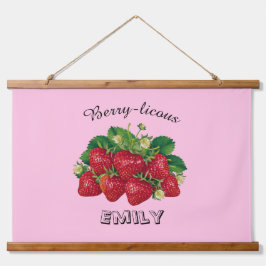 Tapiz Con Marco De Madera Berry-licous