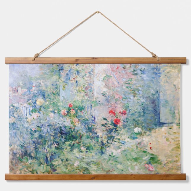 Tapiz Con Marco De Madera Berthe Morisot - El jardín de Bougival (Anverso )