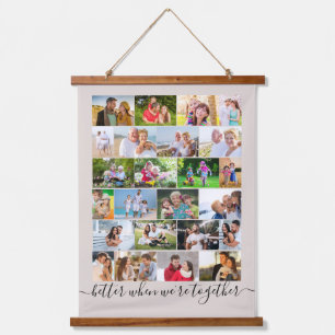 Tapiz Con Marco De Madera Better Together 24 Photo Masonry Grid Beige