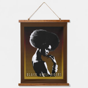 Tapiz Con Marco De Madera Black Girls Rock: Empoderamiento