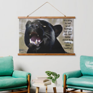 Tapiz Con Marco De Madera Black Panther comenta el humor