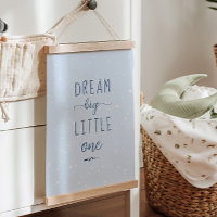 Blue Winam Dream Big Little One Nursery Decoración