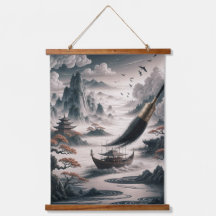 Boat landscape ocean view poetic  art