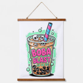 Tapiz Con Marco De Madera Boba Blast – ¡Bebe o Muere! 