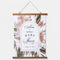 Boho Fantasy Watercolor Floral Baby Shower