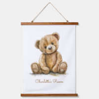 Boho Teddy Bear Nursera Personalizada