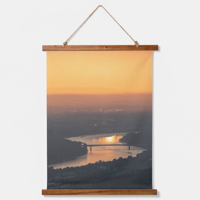 Tapiz Con Marco De Madera Bonn Alemania (Anverso)