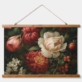 Tapiz Con Marco De Madera Botánica de Everglow Noel Florals