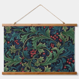 Tapiz Con Marco De Madera Botánica del Jardín Morris de Invierno