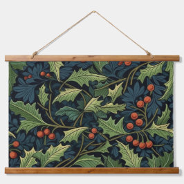 Tapiz Con Marco De Madera Botánica del Jardín Morris de Invierno