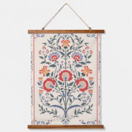 Tapiz Con Marco De Madera Botánico floral