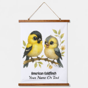 Tapiz Con Marco De Madera Brillante Goldfinch