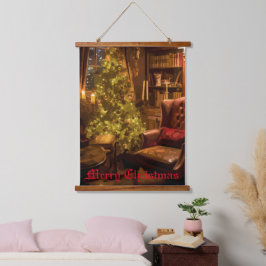 Tapiz Con Marco De Madera Brillo festivo