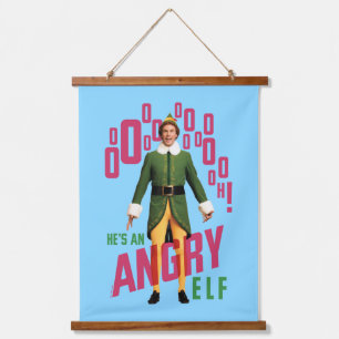 Tapiz Con Marco De Madera Buddy the Elf Es un elfo enojado