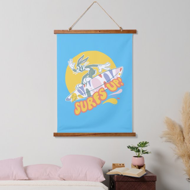 Tapiz Con Marco De Madera BUGS BUNNY™ - ¡Surfs Up! (Dormitorio)