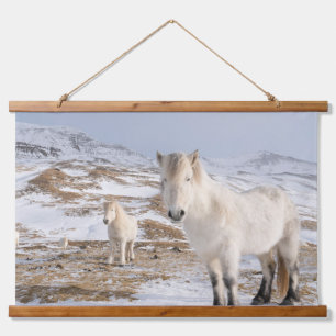 Tapiz Con Marco De Madera Caballo islandés   Blonduos, Islandia