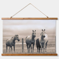 Caballos Cuarto de Milla en la Pradera Canadiense