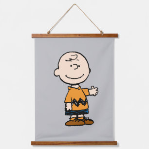 Tapiz Con Marco De Madera Cacahuetes   Charlie Brown