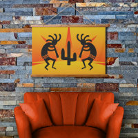 Cactus Sunset Desert Kokopelli Southwest Design