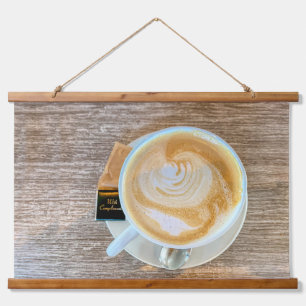 Tapiz Con Marco De Madera Café Latte
